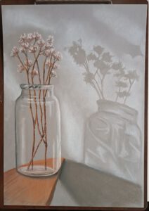 Zeichnung Blumen in Vase 